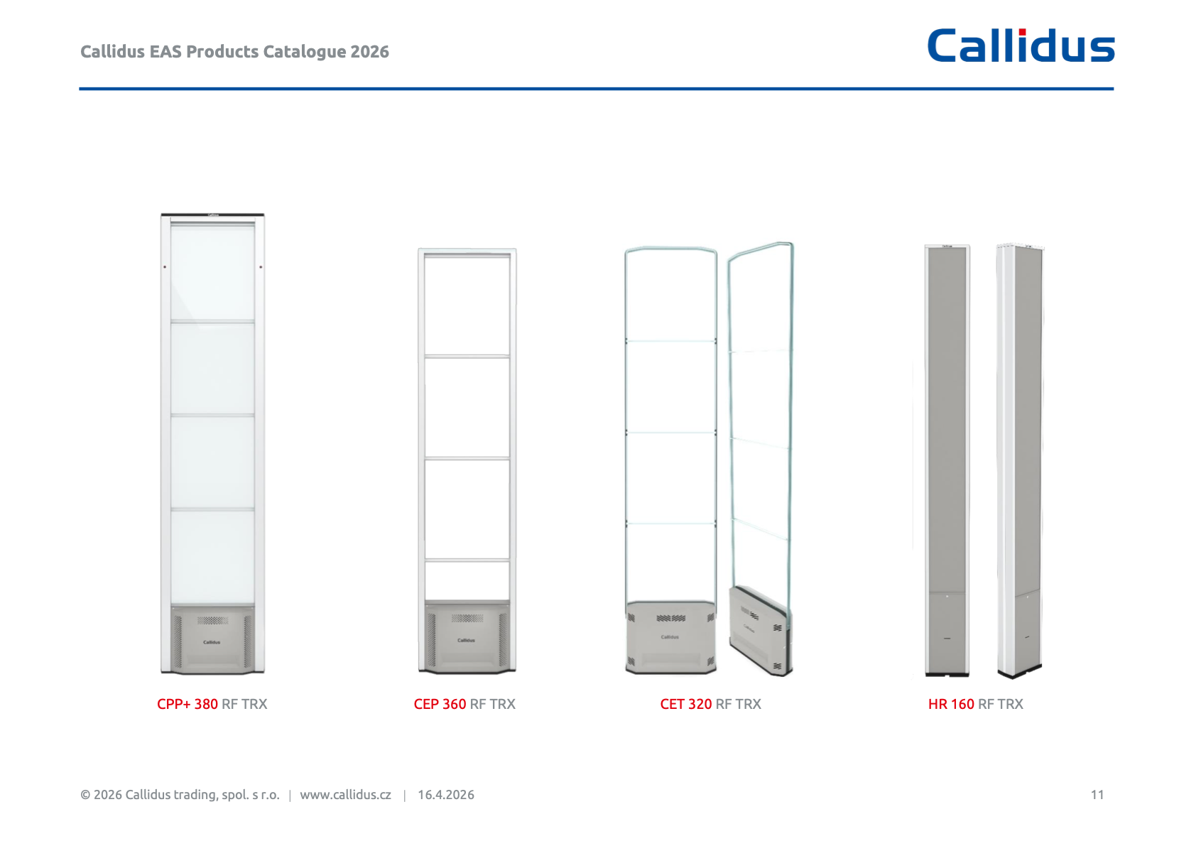 RF Technology visuals from the Callidus EAS catalogue